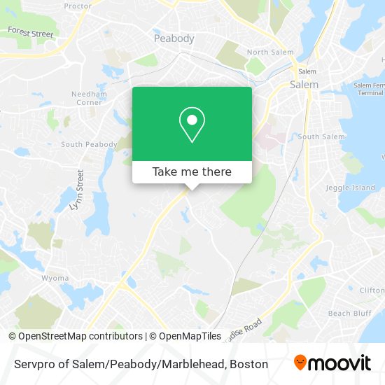 Mapa de Servpro of Salem / Peabody / Marblehead