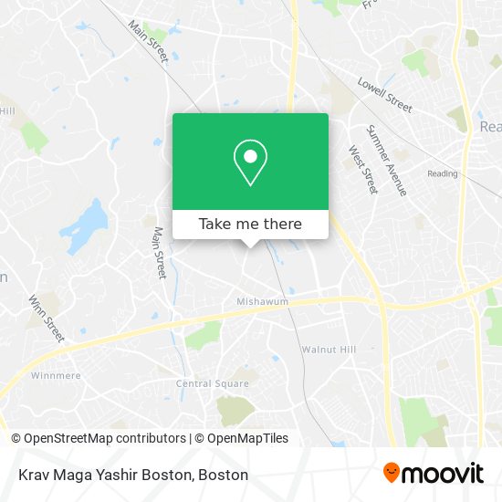 Mapa de Krav Maga Yashir Boston