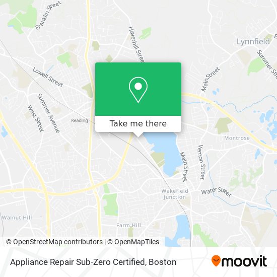 Mapa de Appliance Repair Sub-Zero Certified