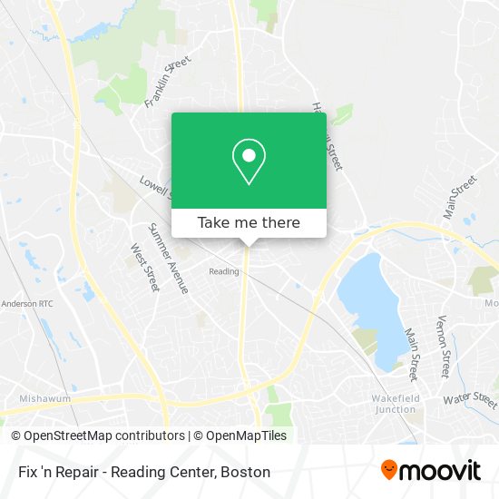 Fix 'n Repair - Reading Center map