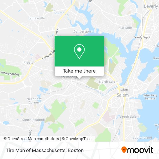 Tire Man of Massachusetts map