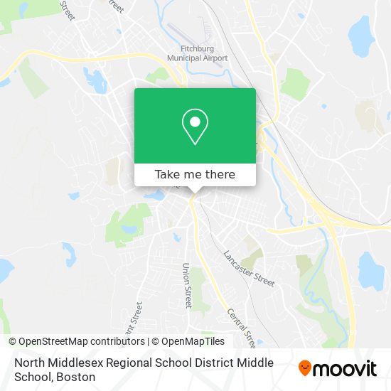 Mapa de North Middlesex Regional School District Middle School