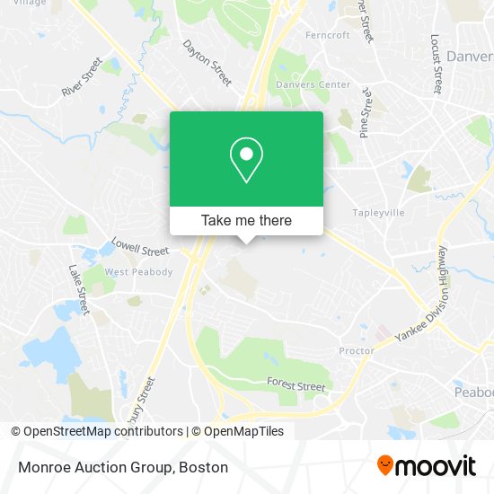 Monroe Auction Group map