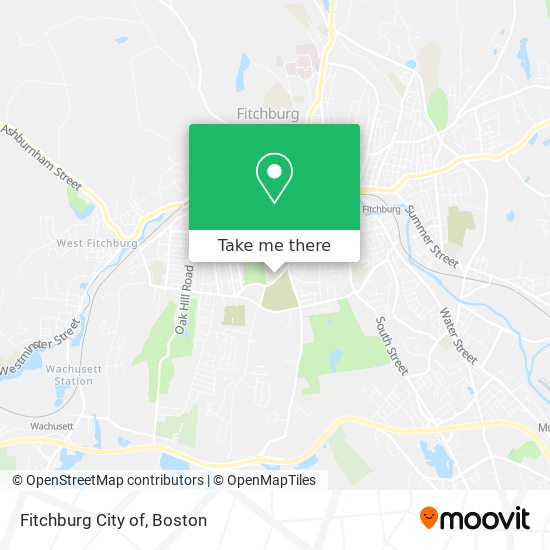 Fitchburg City of map