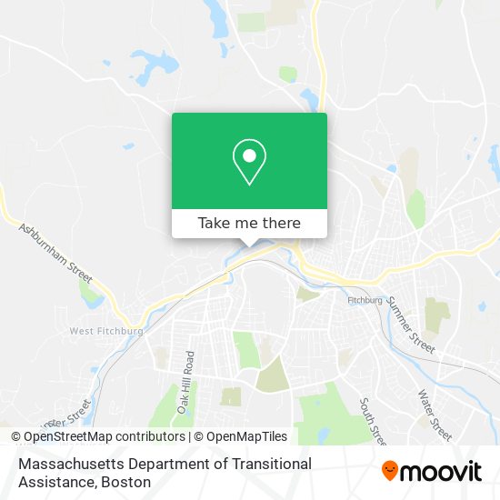 Mapa de Massachusetts Department of Transitional Assistance