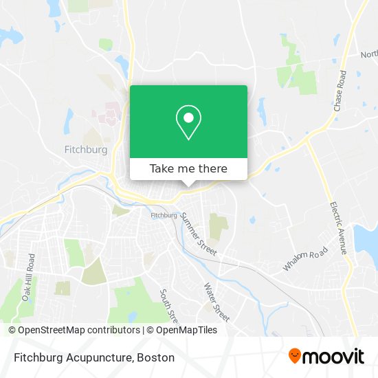 Fitchburg Acupuncture map