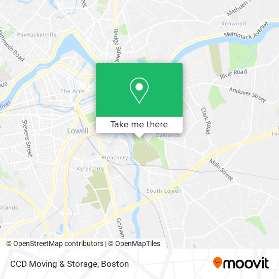 CCD Moving & Storage map