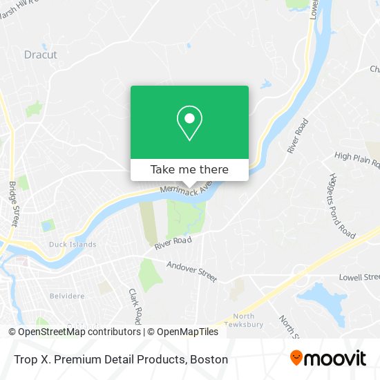 Trop X. Premium Detail Products map