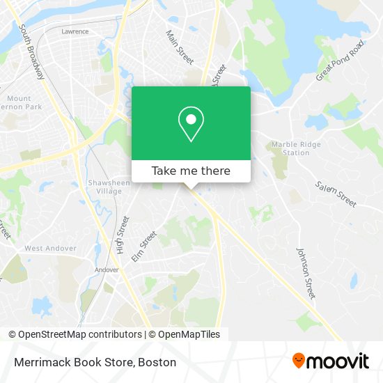 Merrimack Book Store map