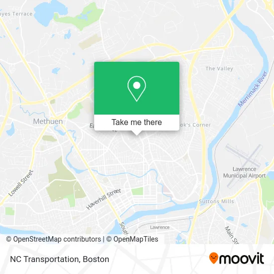 NC Transportation map