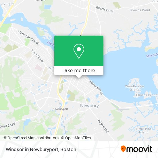 Windsor in Newburyport map