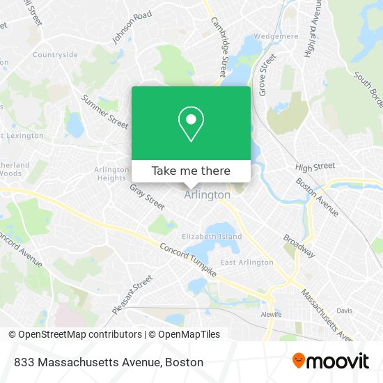 833 Massachusetts Avenue map