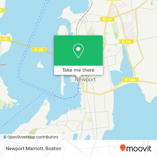 Newport Marriott map