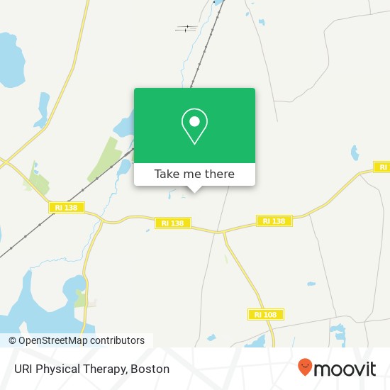 URI Physical Therapy map