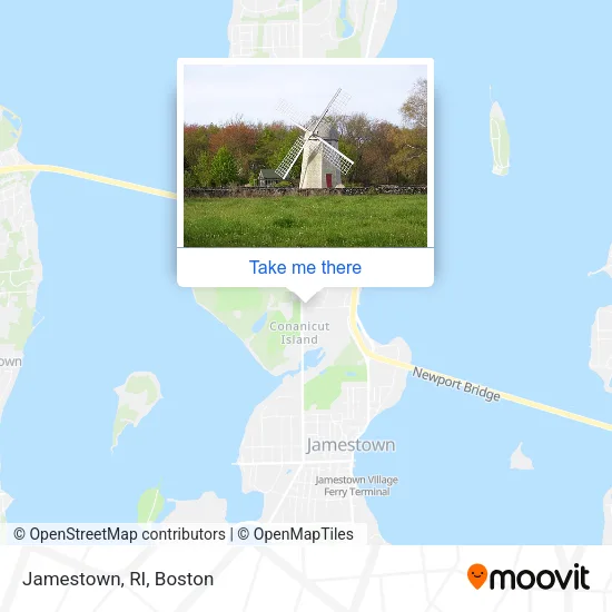 Jamestown, RI map