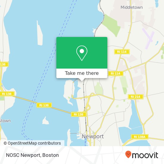 Mapa de NOSC Newport