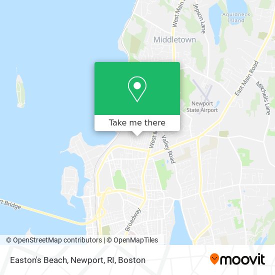 Easton's Beach, Newport, RI map