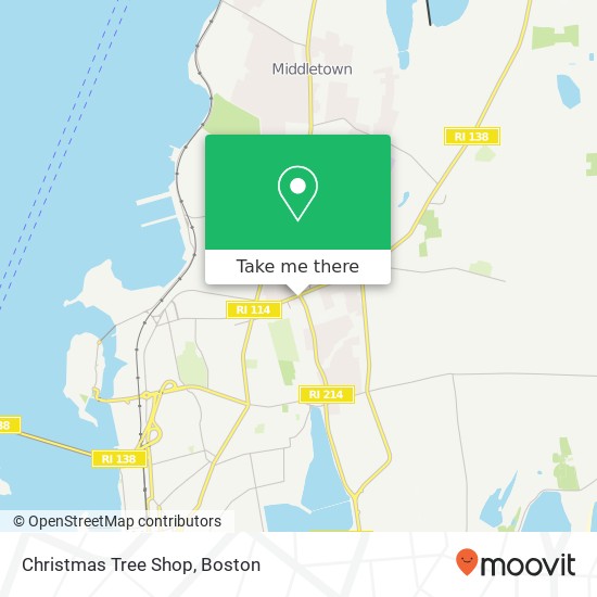 Christmas Tree Shop map