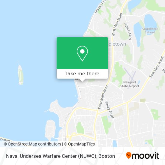 Naval Undersea Warfare Center (NUWC) map