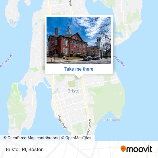 Mapa de Bristol, RI