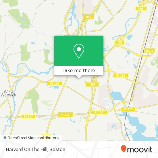Harvard On The Hill map