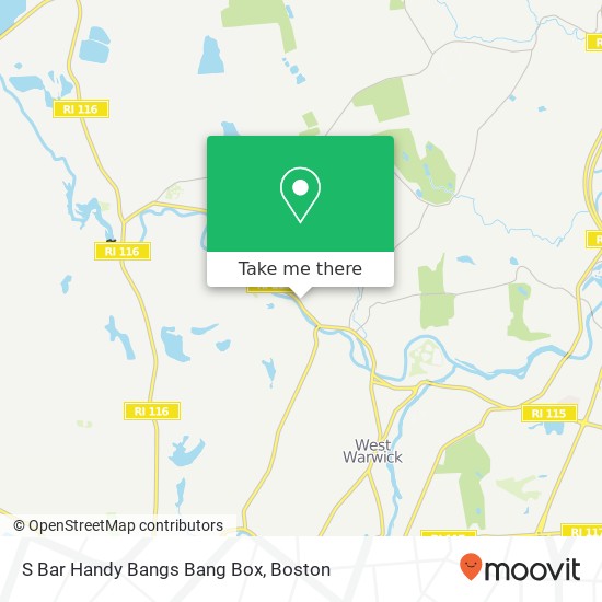 S Bar Handy Bangs Bang Box map