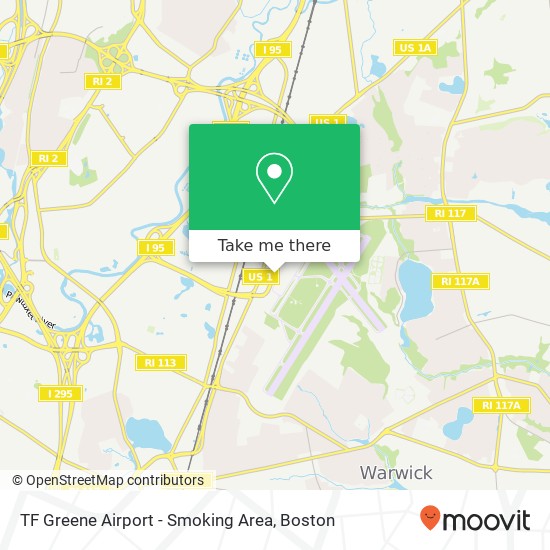 TF Greene Airport - Smoking Area map