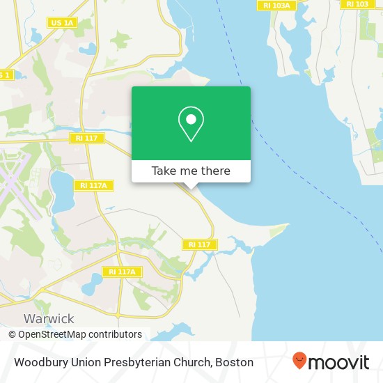 Mapa de Woodbury Union Presbyterian Church