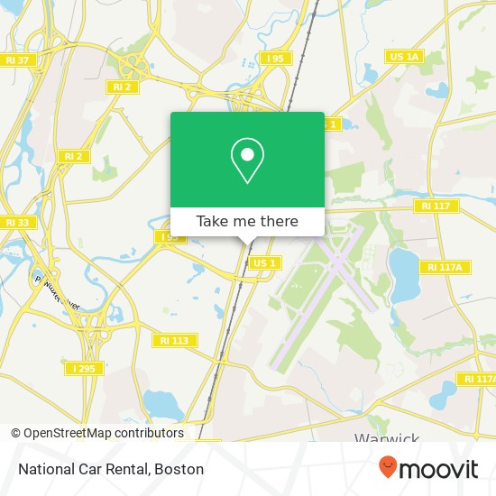 National Car Rental map