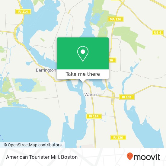 Mapa de American Tourister Mill