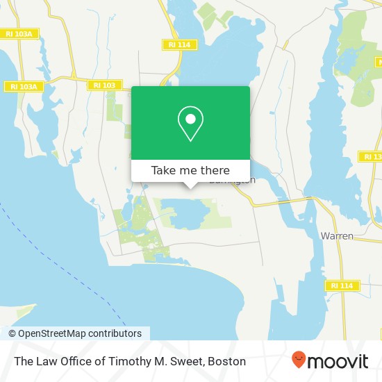 The Law Office of Timothy M. Sweet map