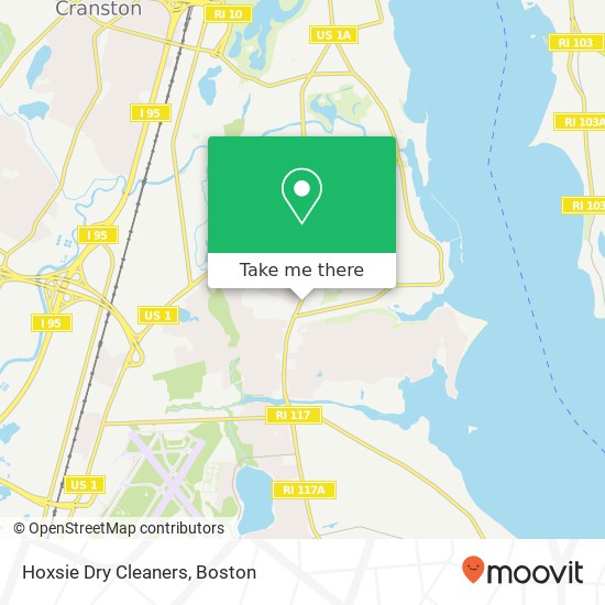 Hoxsie Dry Cleaners map