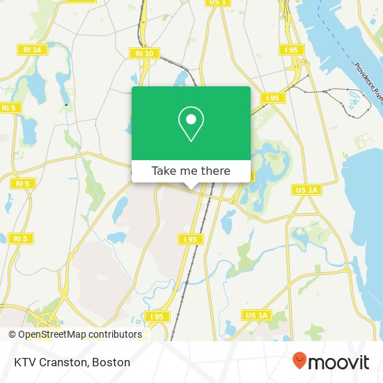 KTV Cranston map