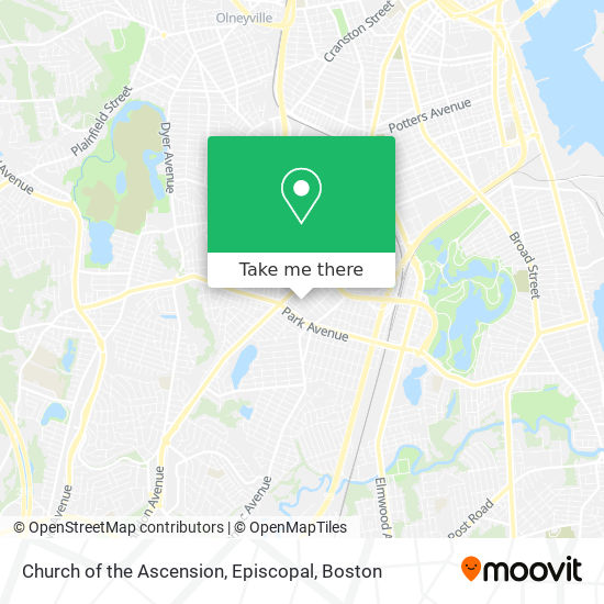 Church of the Ascension, Episcopal map