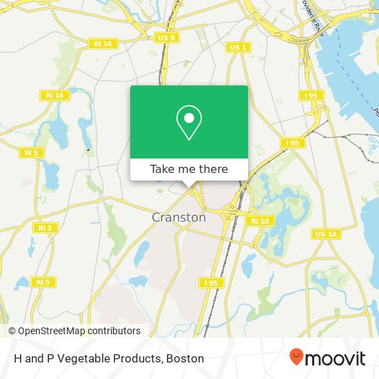 H and P Vegetable Products map