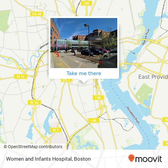 Women and Infants Hospital map