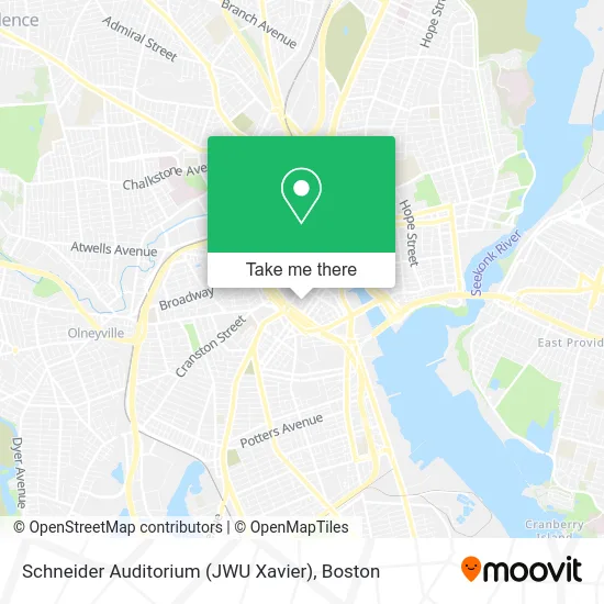 Schneider Auditorium (JWU Xavier) map