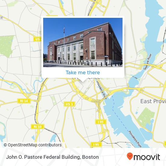 Mapa de John O. Pastore Federal Building