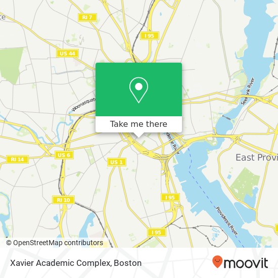 Xavier Academic Complex map
