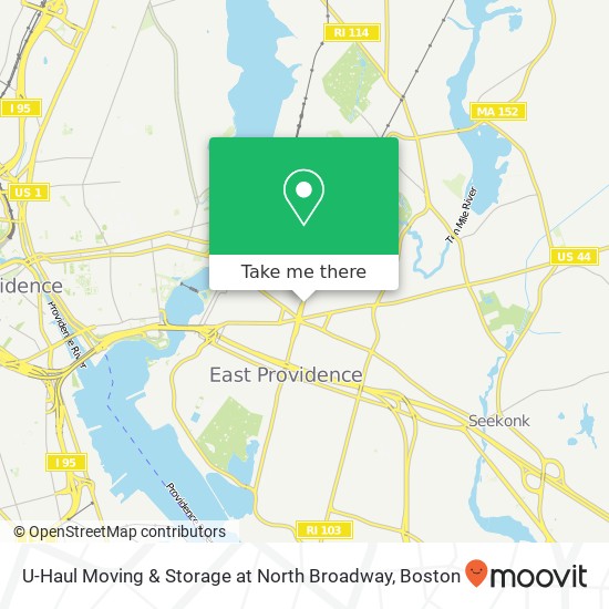 U-Haul Moving & Storage at North Broadway map