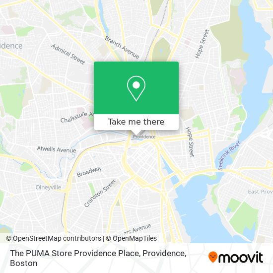 Mapa de The PUMA Store Providence Place, Providence