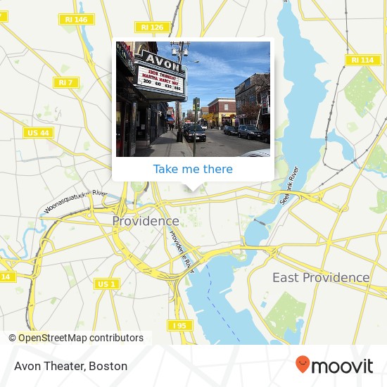 Mapa de Avon Theater
