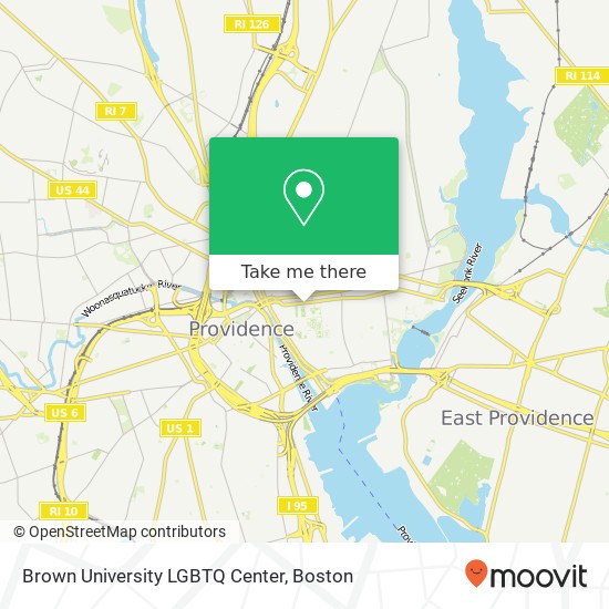 Brown University  LGBTQ Center map