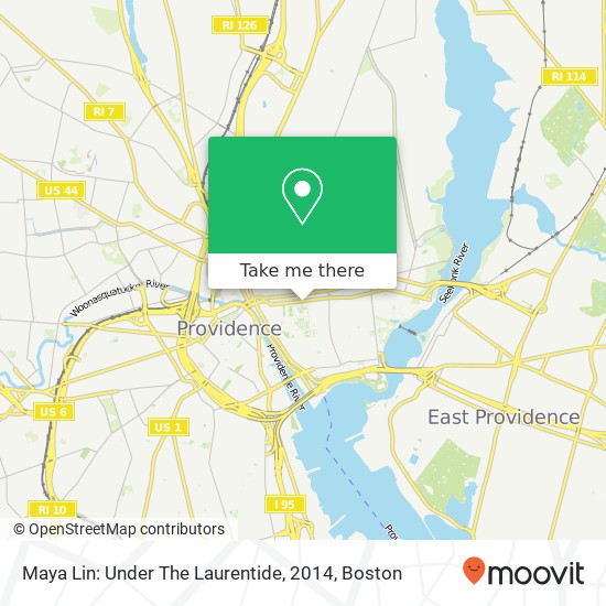 Mapa de Maya Lin: Under The Laurentide, 2014