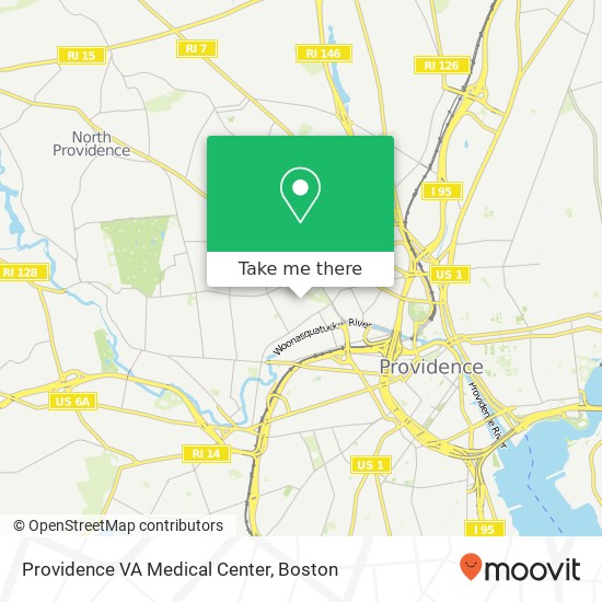 Mapa de Providence VA Medical Center