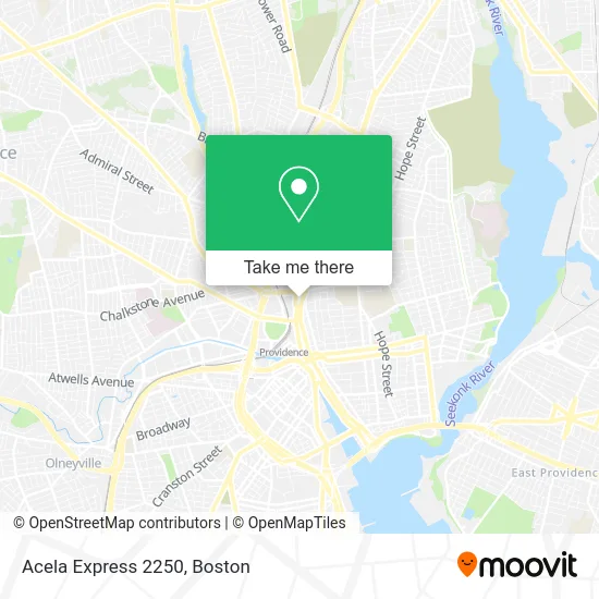 Acela Express 2250 map