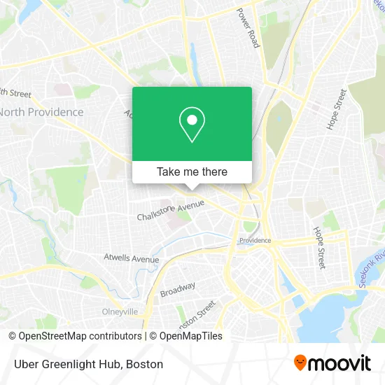 Mapa de Uber Greenlight Hub