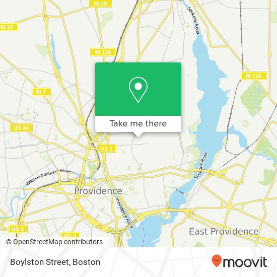 Boylston Street map