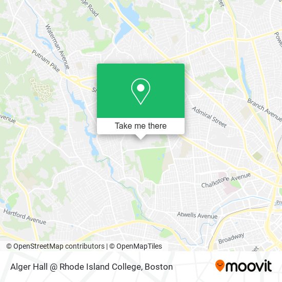 Alger Hall @ Rhode Island College map