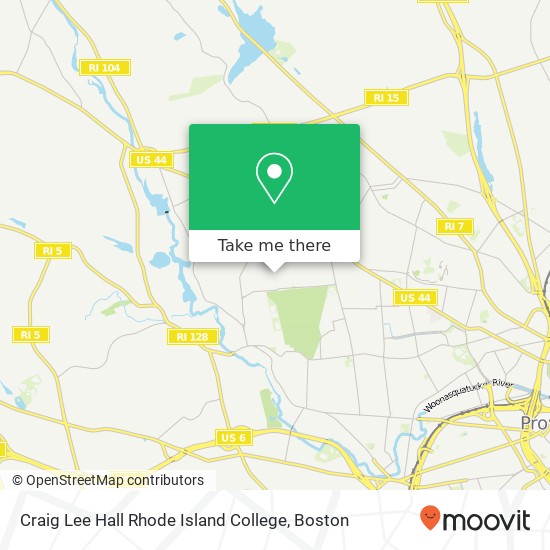 Craig Lee Hall Rhode Island College map